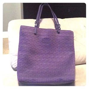 Michae Kors Neoprene Purple Tote